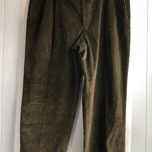 Men's Mark Shale Olive Green Corduroy Pants 40 NWT